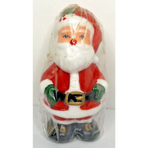 Vintage Interpur Santa Claus‎ Candle New in Packaging 4.75" SKU H270